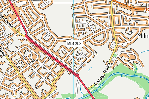 ML4 2LX map - OS VectorMap District (Ordnance Survey)