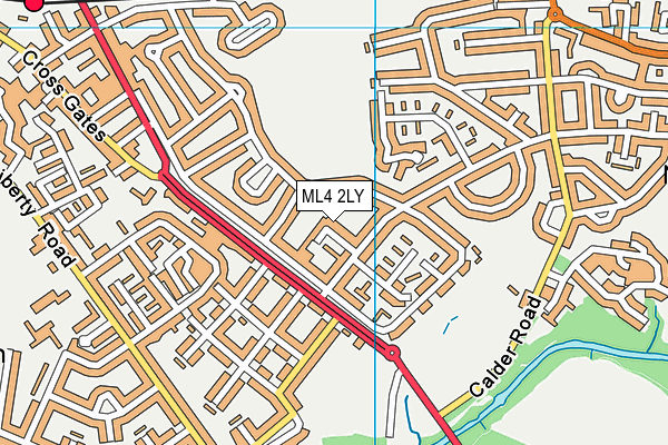 ML4 2LY map - OS VectorMap District (Ordnance Survey)