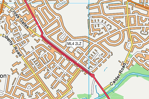 ML4 2LZ map - OS VectorMap District (Ordnance Survey)