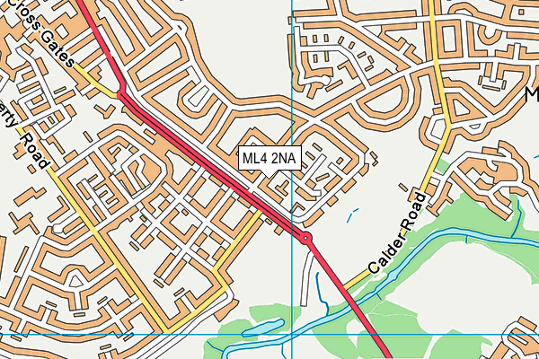ML4 2NA map - OS VectorMap District (Ordnance Survey)