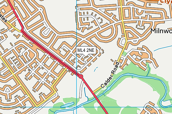 ML4 2NE map - OS VectorMap District (Ordnance Survey)
