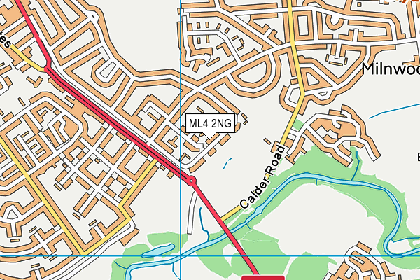 ML4 2NG map - OS VectorMap District (Ordnance Survey)
