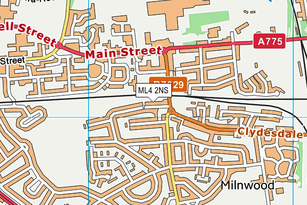 ML4 2NS map - OS VectorMap District (Ordnance Survey)