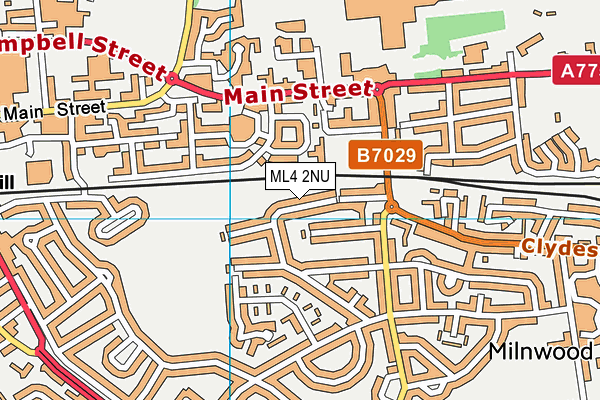ML4 2NU map - OS VectorMap District (Ordnance Survey)