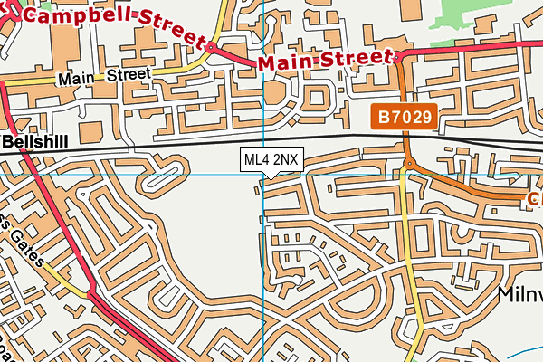 ML4 2NX map - OS VectorMap District (Ordnance Survey)