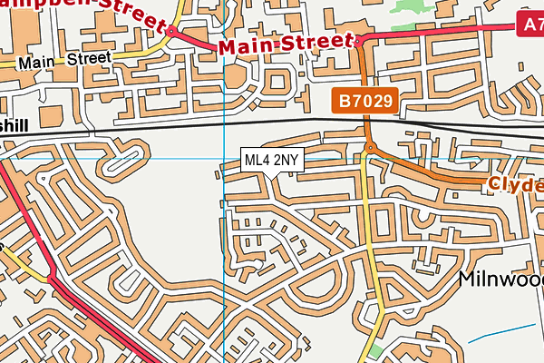 ML4 2NY map - OS VectorMap District (Ordnance Survey)