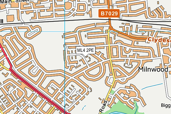 ML4 2PE map - OS VectorMap District (Ordnance Survey)