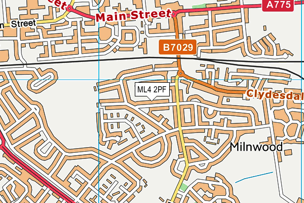 ML4 2PF map - OS VectorMap District (Ordnance Survey)