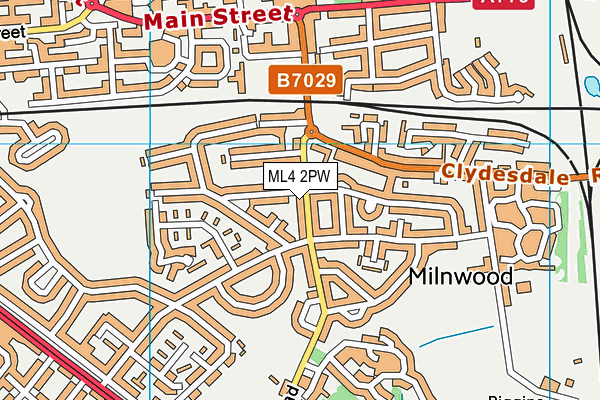 ML4 2PW map - OS VectorMap District (Ordnance Survey)