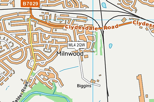 ML4 2QW map - OS VectorMap District (Ordnance Survey)
