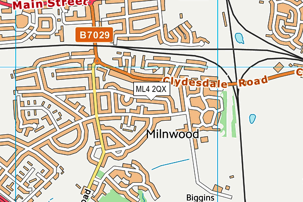 ML4 2QX map - OS VectorMap District (Ordnance Survey)