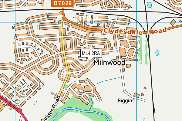 ML4 2RA map - OS VectorMap District (Ordnance Survey)