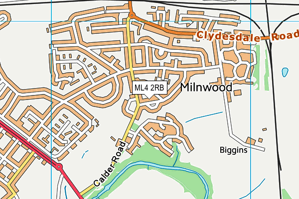 ML4 2RB map - OS VectorMap District (Ordnance Survey)