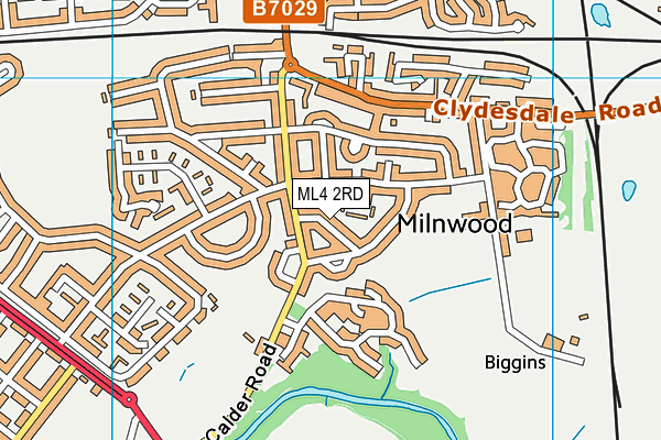ML4 2RD map - OS VectorMap District (Ordnance Survey)
