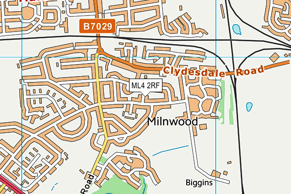 ML4 2RF map - OS VectorMap District (Ordnance Survey)