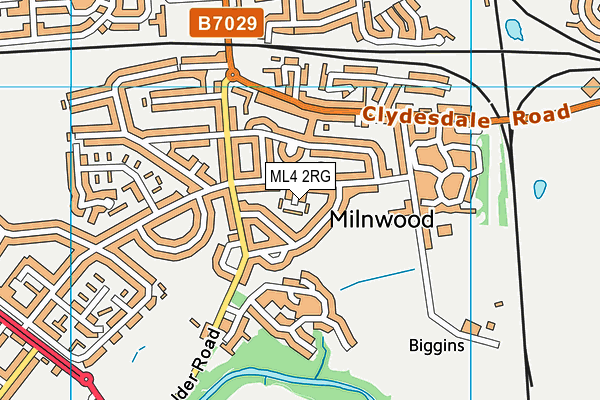 ML4 2RG map - OS VectorMap District (Ordnance Survey)
