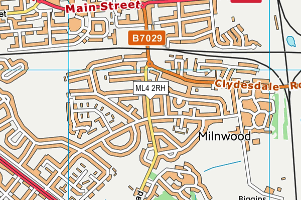 ML4 2RH map - OS VectorMap District (Ordnance Survey)