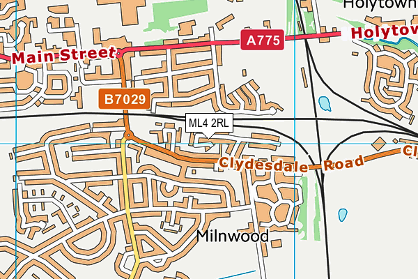 ML4 2RL map - OS VectorMap District (Ordnance Survey)
