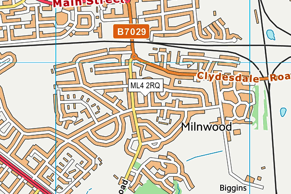 ML4 2RQ map - OS VectorMap District (Ordnance Survey)