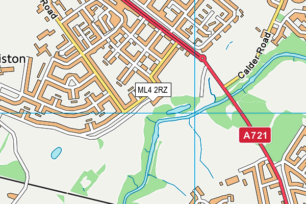 ML4 2RZ map - OS VectorMap District (Ordnance Survey)