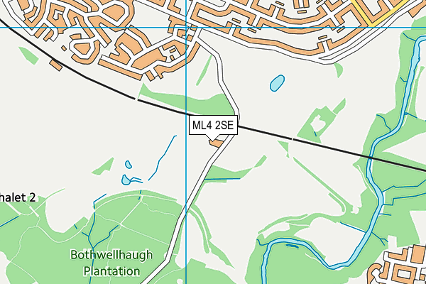 ML4 2SE map - OS VectorMap District (Ordnance Survey)