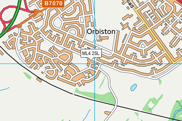 ML4 2SL map - OS VectorMap District (Ordnance Survey)