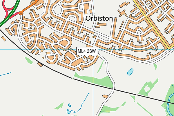 ML4 2SW map - OS VectorMap District (Ordnance Survey)