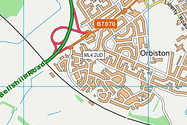 ML4 2UD map - OS VectorMap District (Ordnance Survey)