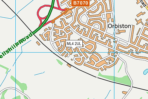 ML4 2UL map - OS VectorMap District (Ordnance Survey)