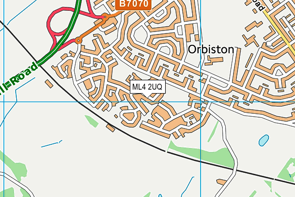 ML4 2UQ map - OS VectorMap District (Ordnance Survey)