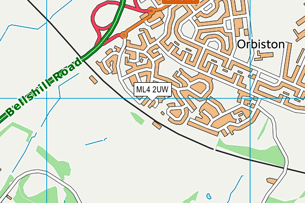 ML4 2UW map - OS VectorMap District (Ordnance Survey)