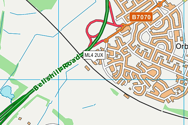 ML4 2UX map - OS VectorMap District (Ordnance Survey)