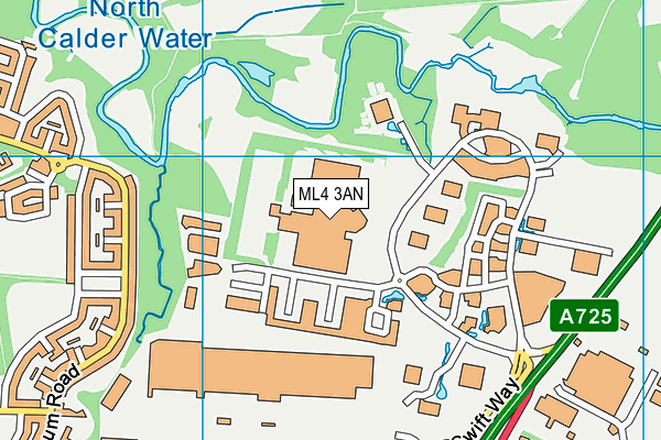 ML4 3AN map - OS VectorMap District (Ordnance Survey)