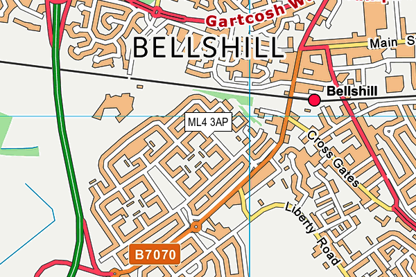 ML4 3AP map - OS VectorMap District (Ordnance Survey)