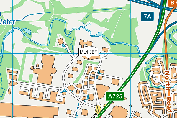 ML4 3BF map - OS VectorMap District (Ordnance Survey)