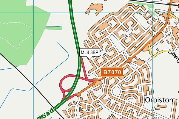 ML4 3BP map - OS VectorMap District (Ordnance Survey)