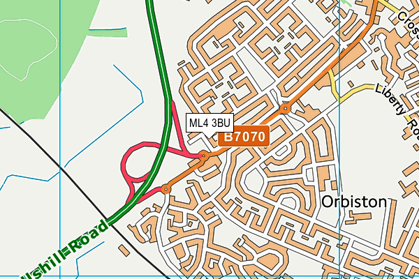 ML4 3BU map - OS VectorMap District (Ordnance Survey)