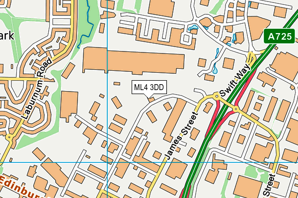 ML4 3DD map - OS VectorMap District (Ordnance Survey)