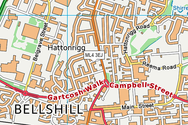 ML4 3EJ map - OS VectorMap District (Ordnance Survey)