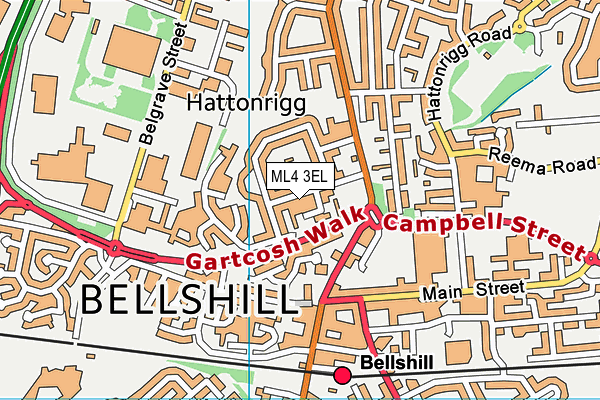 ML4 3EL map - OS VectorMap District (Ordnance Survey)