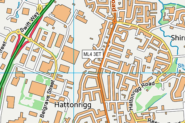 ML4 3ET map - OS VectorMap District (Ordnance Survey)