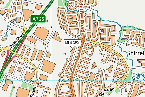 ML4 3EX map - OS VectorMap District (Ordnance Survey)