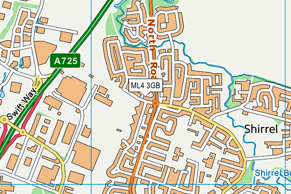 ML4 3GB map - OS VectorMap District (Ordnance Survey)