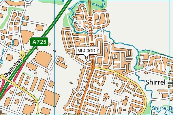 ML4 3GD map - OS VectorMap District (Ordnance Survey)