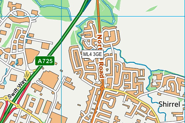 ML4 3GE map - OS VectorMap District (Ordnance Survey)