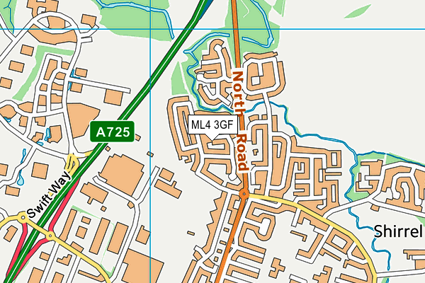 ML4 3GF map - OS VectorMap District (Ordnance Survey)