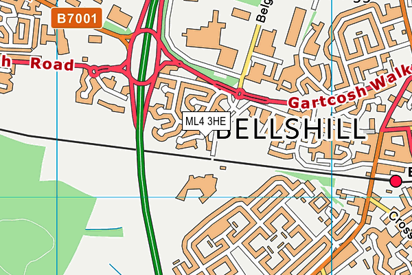 ML4 3HE map - OS VectorMap District (Ordnance Survey)