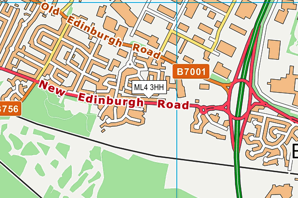 Map of BOTHWELLPARK SERVICE STATION LIMITED at district scale