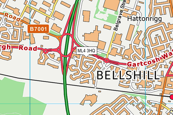 ML4 3HQ map - OS VectorMap District (Ordnance Survey)