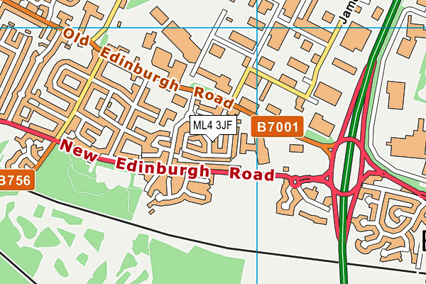 ML4 3JF map - OS VectorMap District (Ordnance Survey)